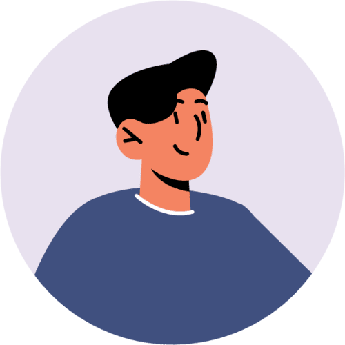 Illustration of a smiling man wearing a cap