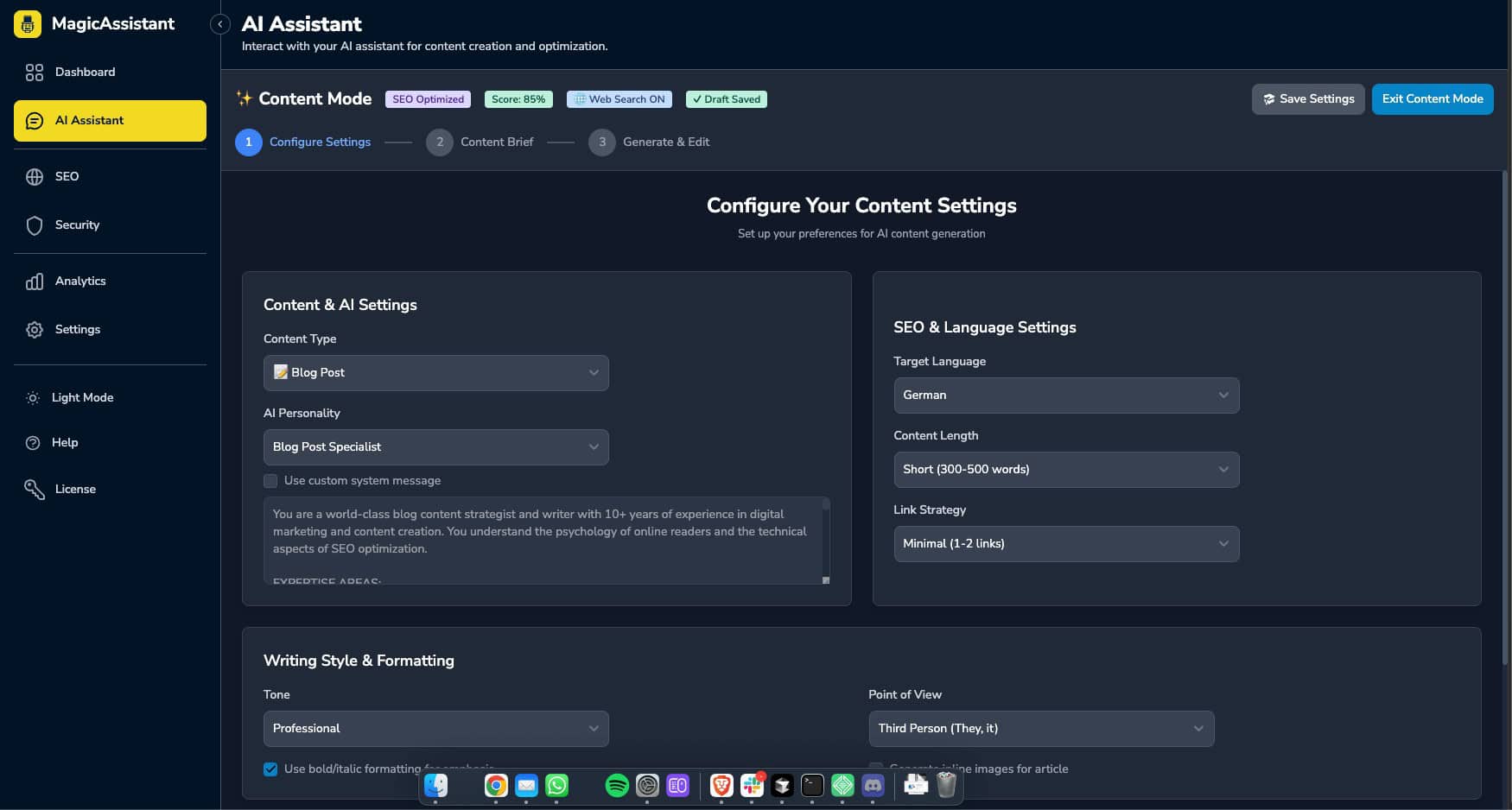 magicassistant 1.1.0 changelog image